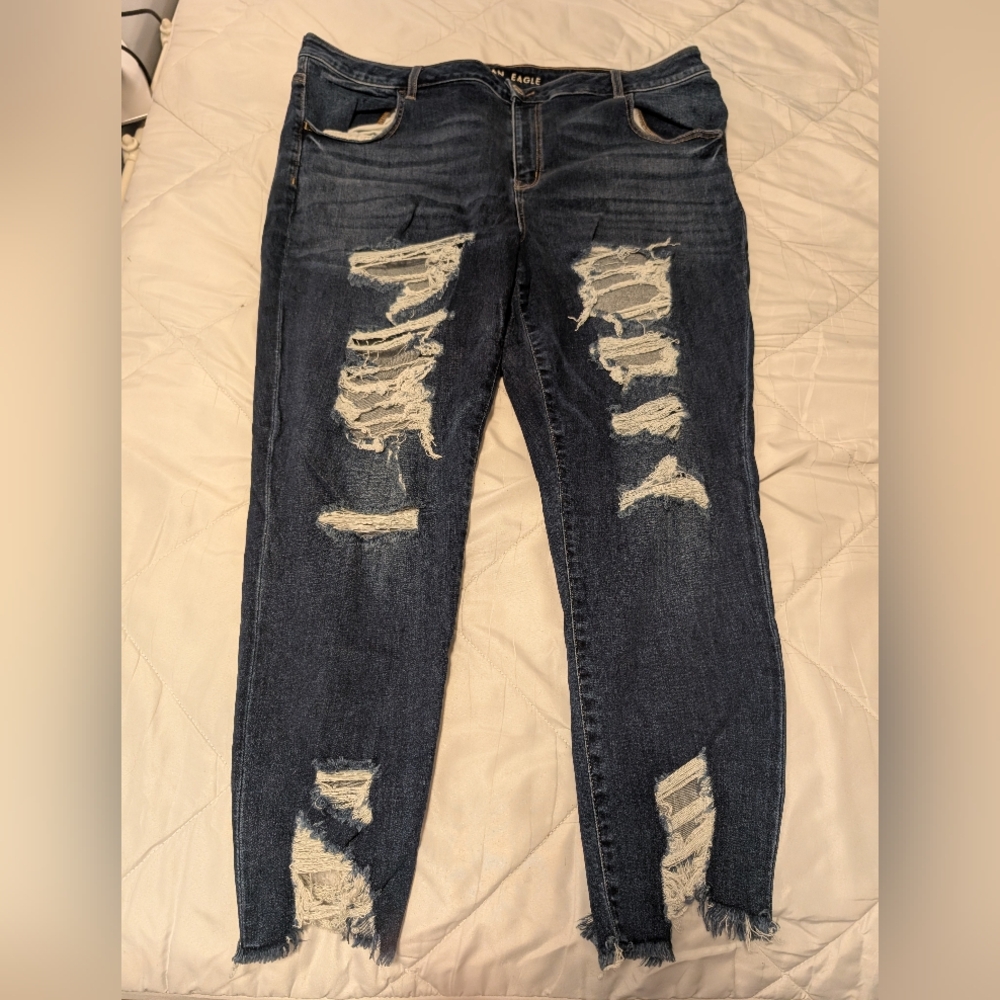 Distressed Blue Women's Jeans